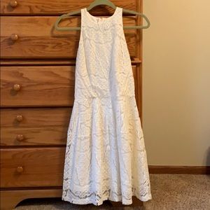 Mossimo high neck cream lace dress